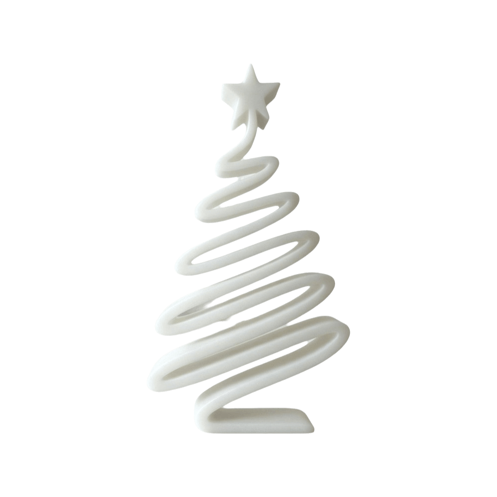 Home Xmas Decor Ideas - Basit 3D Baskılı Noel Figürü Spiral