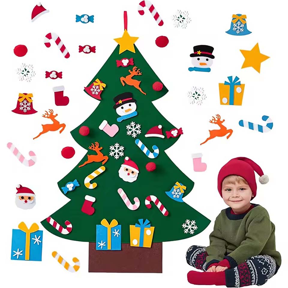 Home Xmas Decor Ideas - Çocuklar İçin Kendin Yap Keçe Noel