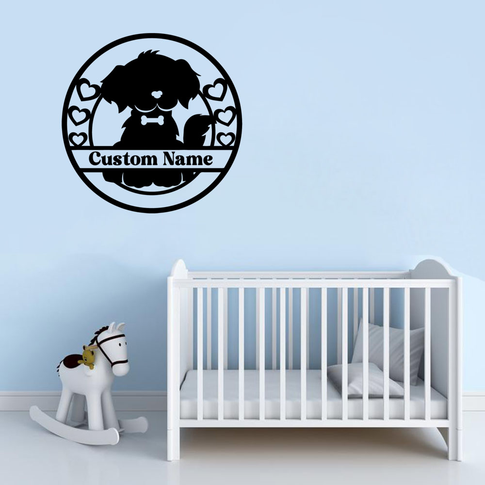 Home Decor Wall Tiles - 1 adet serin köpek kişiselleştirilmiş metin