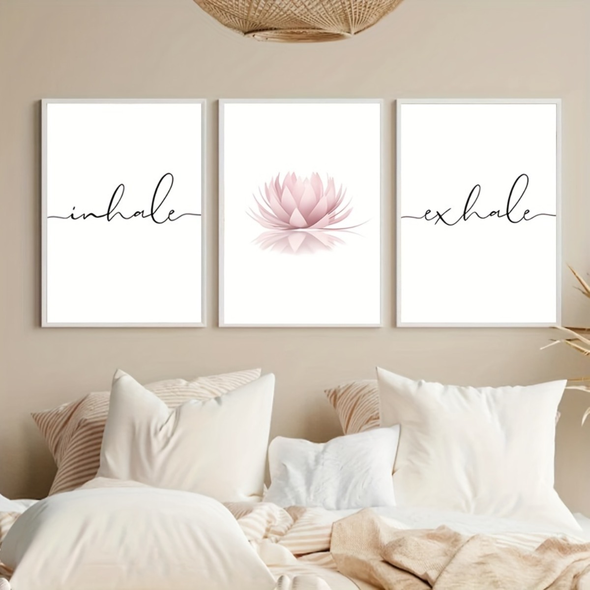 Home Decor Yoga - 3 adet/takım Nefes Al Nefes Ver