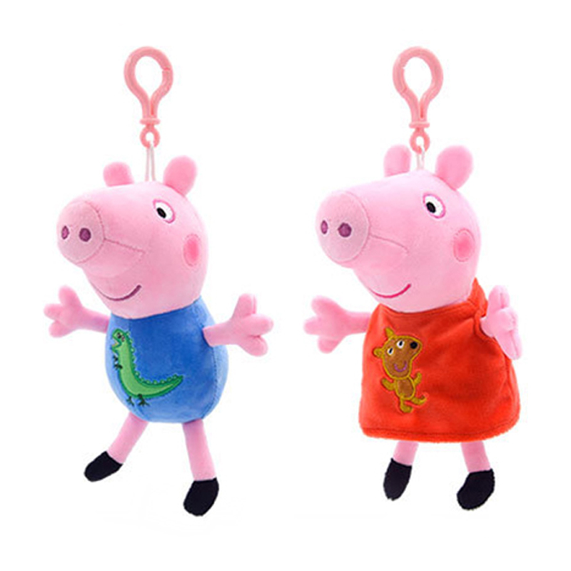 Home Decor Pt - 19cm Orijinal Peppa Pig Peluş Kolye