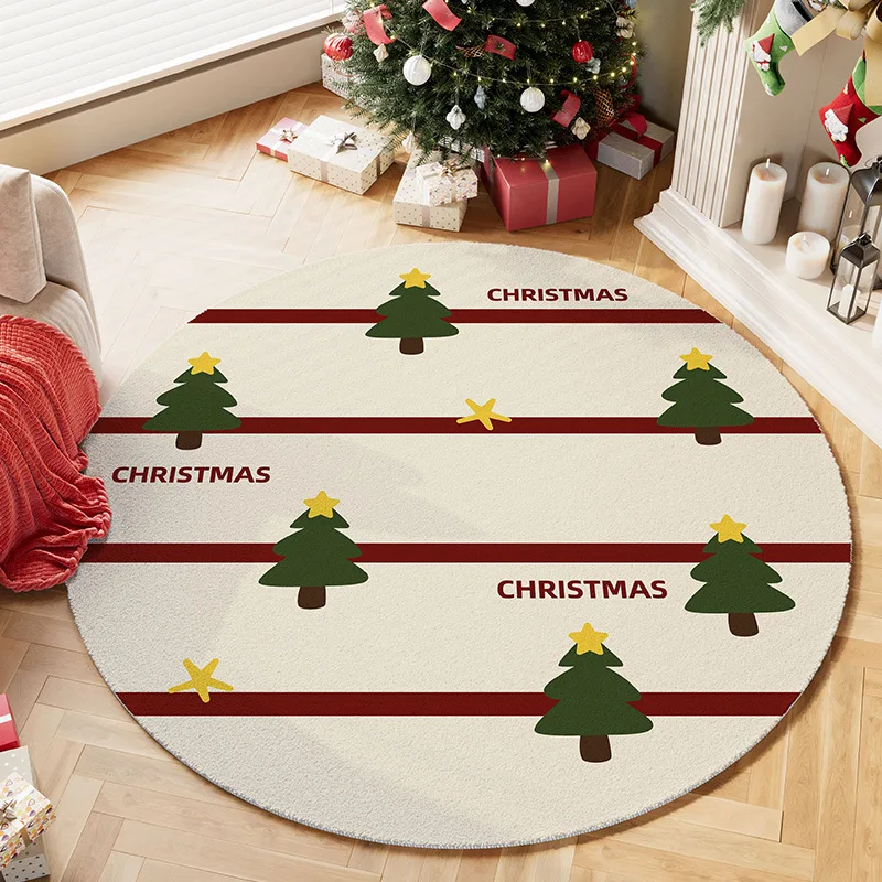 Home Xmas Decor Ideas - Yuvarlak Halı – Oturma Odası için