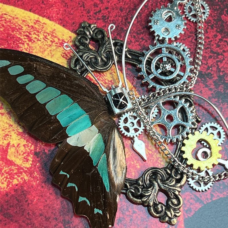 Home Decor Gothic - Steampunk Kelebek Çerçevesi DIY Kiti Gerçek