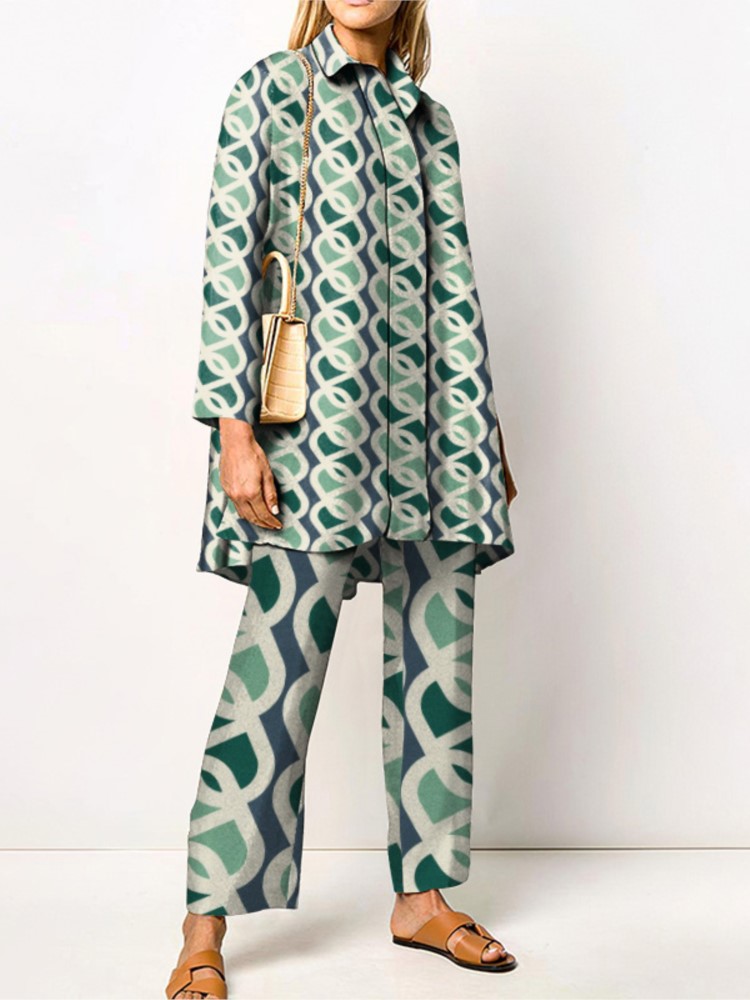Home Decor Zara - Sonbahar Yeni Gevşek Vintage Baskılı Pantolon