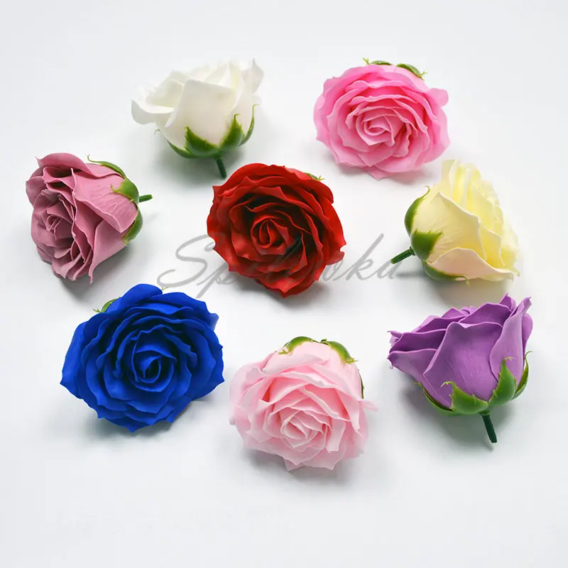 Home Decor For Birthday - Spilewka 6-Katmanlı Dia7cm Kaliteli Güller Çiçekler