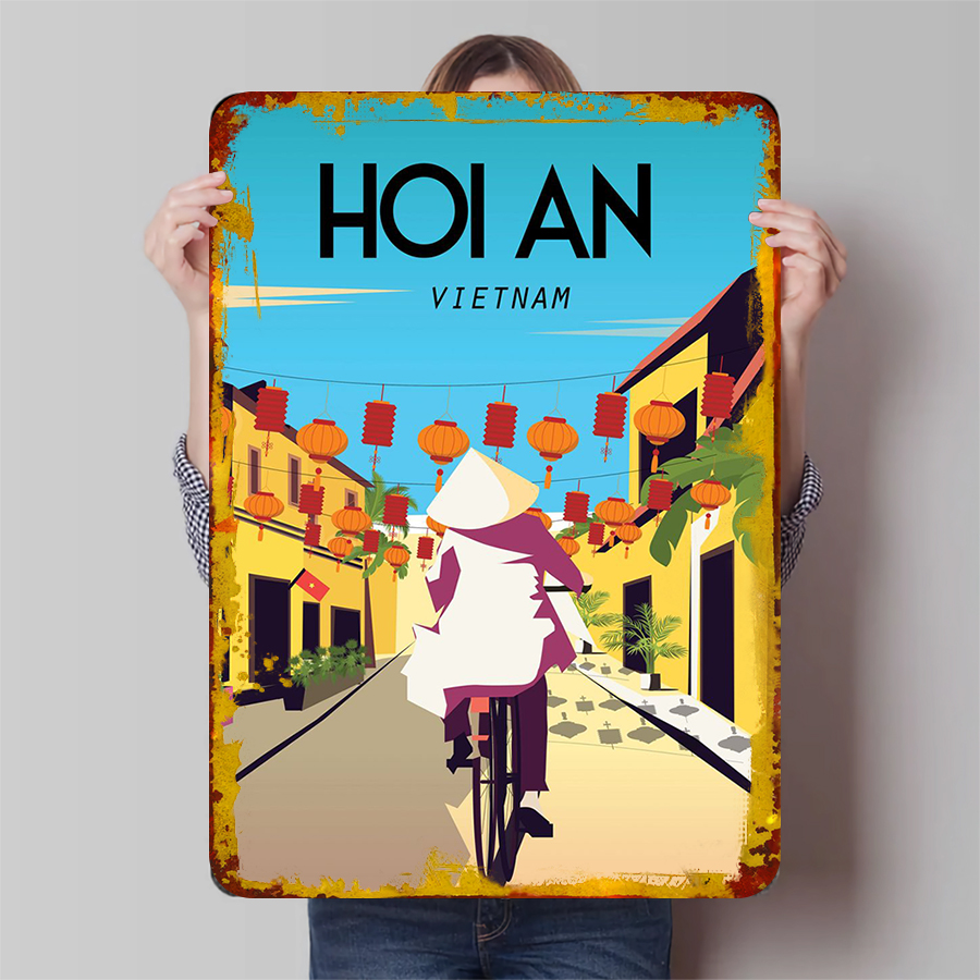 Home Decor Vietnam - Hoi Bir Vietnam Vintage Metal Duvar