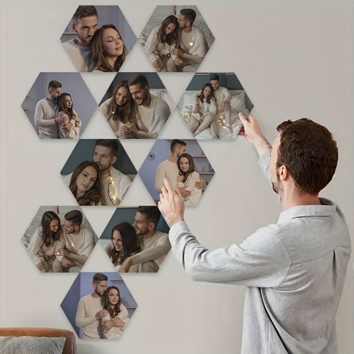 Home Decor For Birthday - Özel Duvar Dekorasyonu — Modern Altıgen