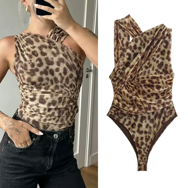 Home Decor Zara - MUJER 2025 Kadın Vücut Leopar Baskı