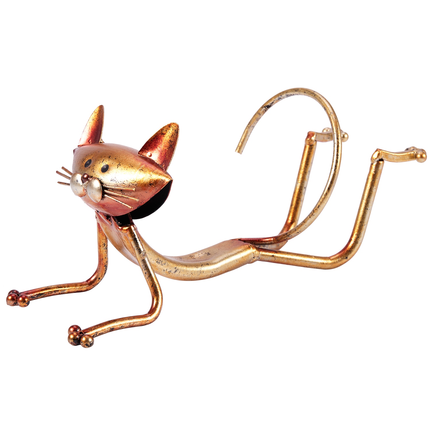 Home Decor Yoga - ABSJ-Yoga Kedi Şaraplık Metal Şarap Tutucu