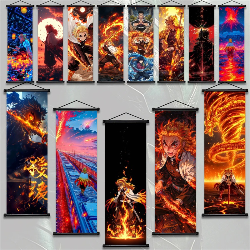 Home Decor Retailers - Demon Slayer Kyojuro Rengoku HD Baskılı