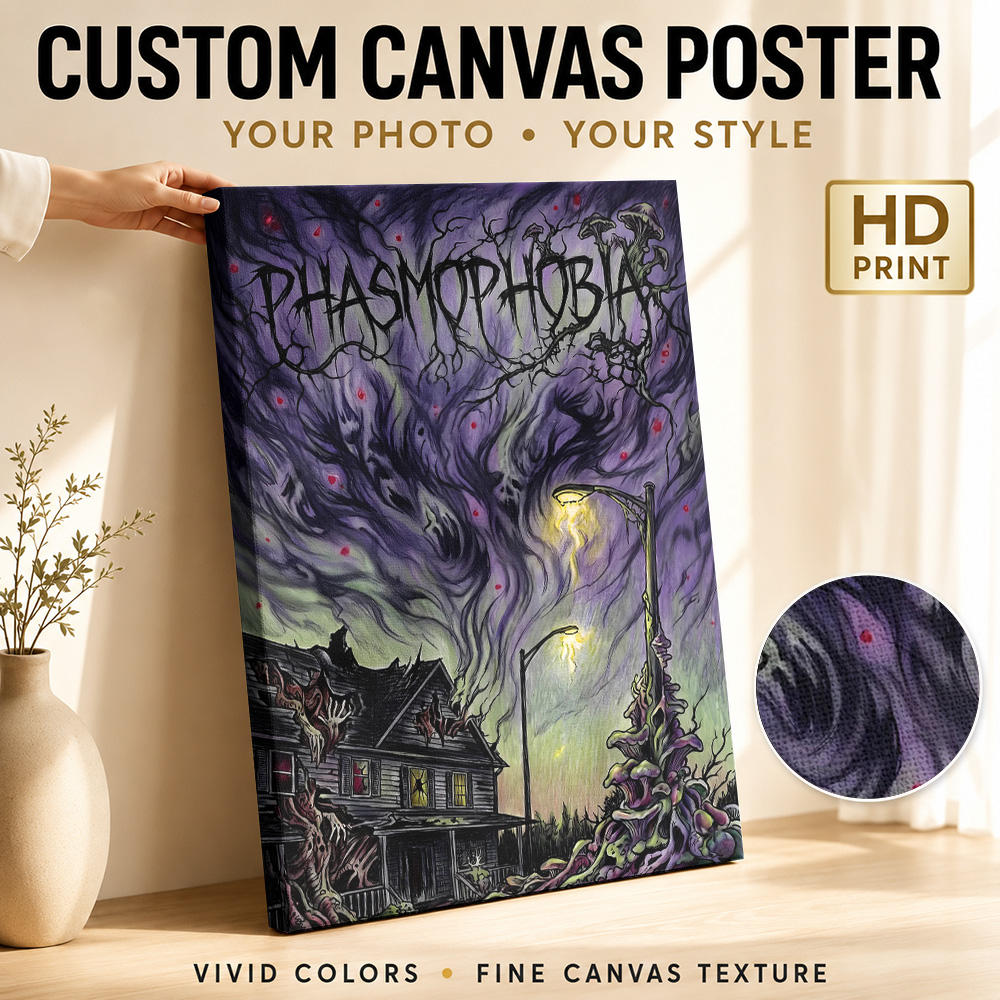 Home Decor Gothic - Fazmofobi Korku Evi Sanat Eseri Kanvas