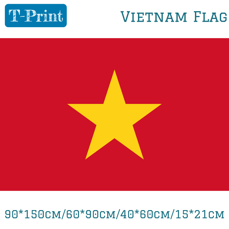 Home Decor Vietnam - 90*150cm/60*90cm/40*60cm/15*21cm Vietnam Bayrağı Vietnam Polyester 3x5ft