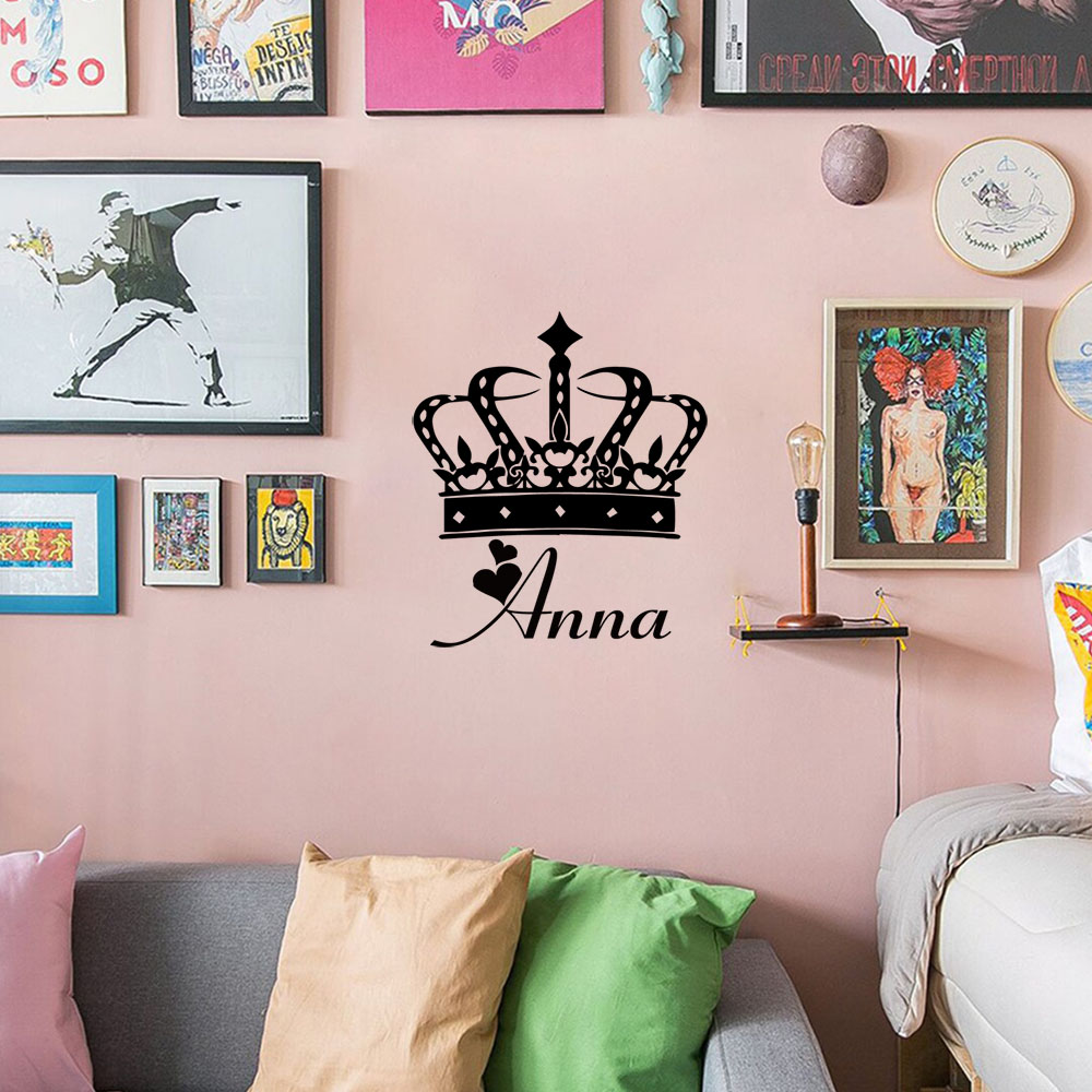 Home Decor Wall Tiles - 1 adet mükemmel kraliçe kişiselleştirilmiş metin