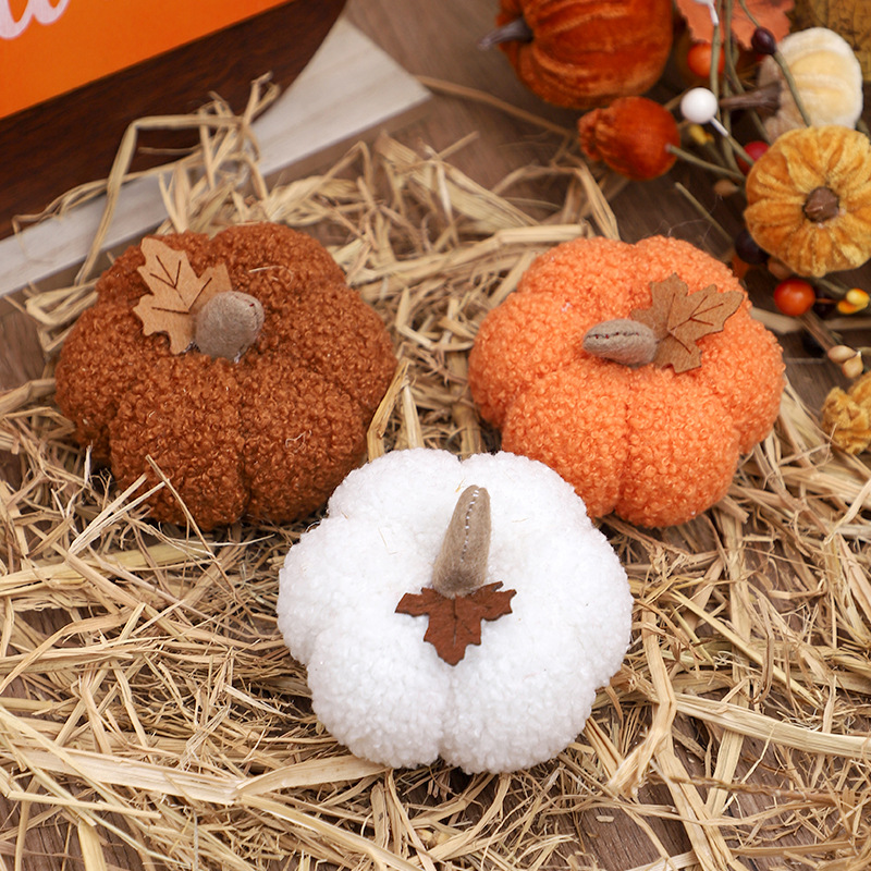 Home Decor For Birthday - Kabarık Balkabağı Peluş Oyuncak Cadılar Bayramı