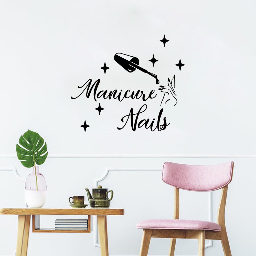 Home Decor Wall Tiles - 1 adet yaratıcı manikür kişiselleştirilmiş metin