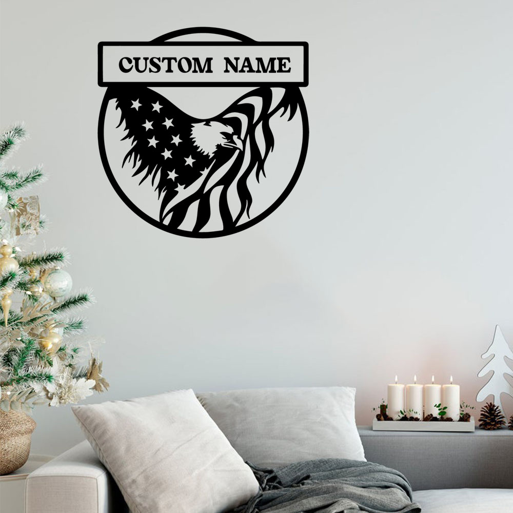 Home Decor Wall Tiles - 1 adet sevimli kartal kişiselleştirilmiş metin
