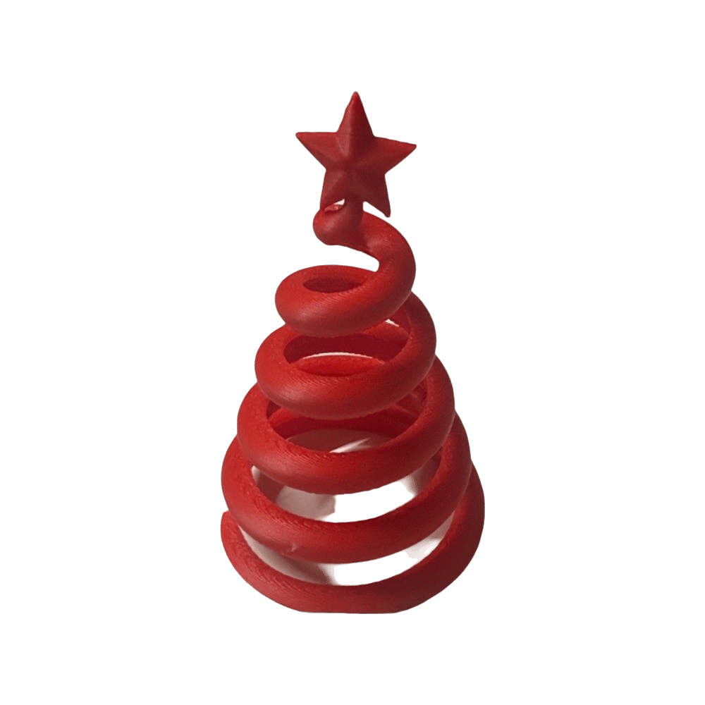 Home Xmas Decor Ideas - 3D Baskılı Noel Figürü Spiral Şekilli