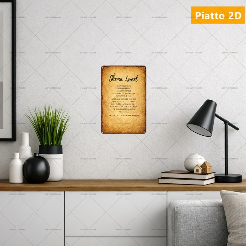 Home Decor Living Room - CIFBUY İbranice Kutsal Yazı Alüminyum Duvar