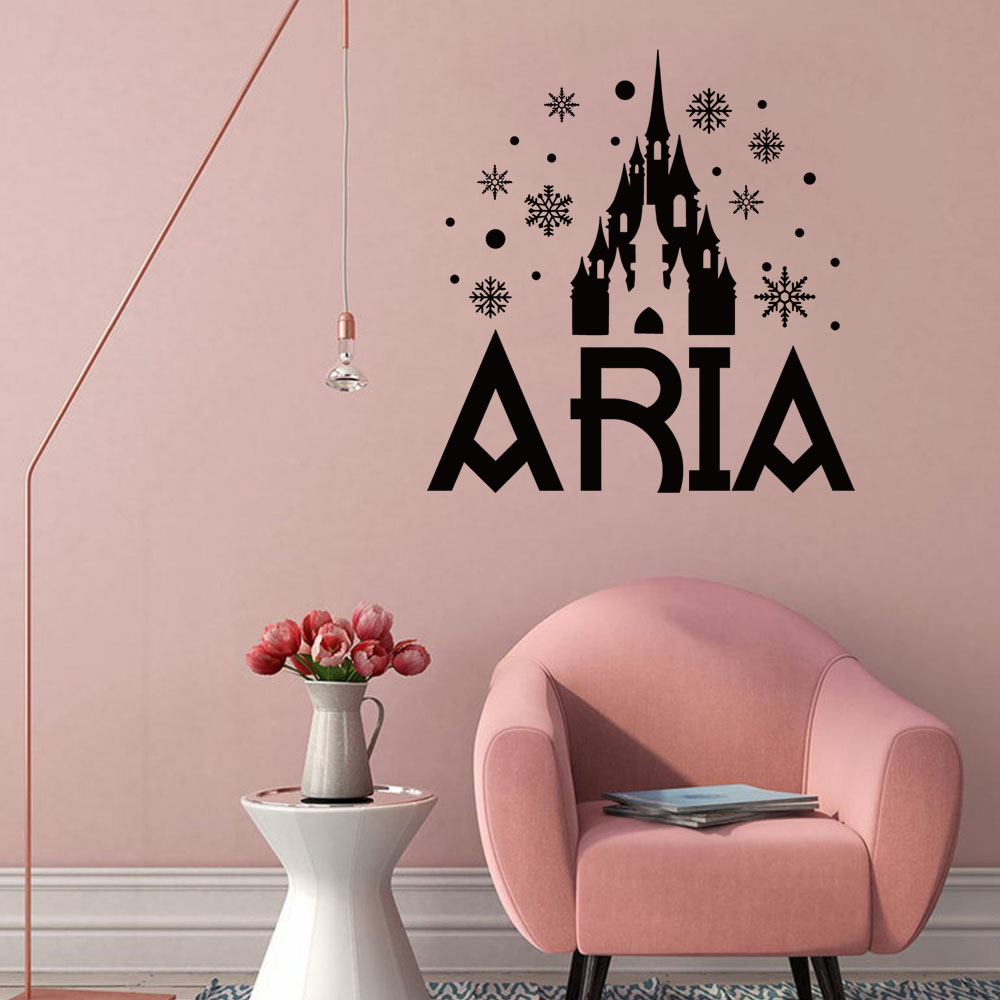 Home Decor Wall Tiles - 1 adet yaratıcı kale kar tanesi