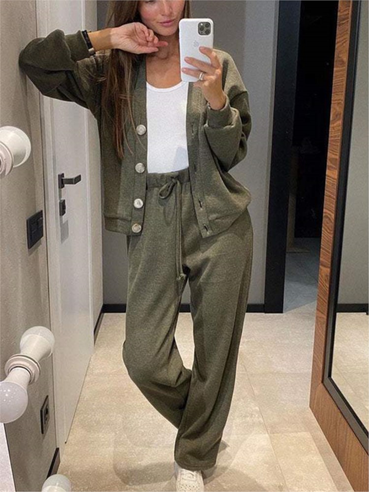 Home Decor Zara - Sonbahar Moda Örme Pamuk kadın spor