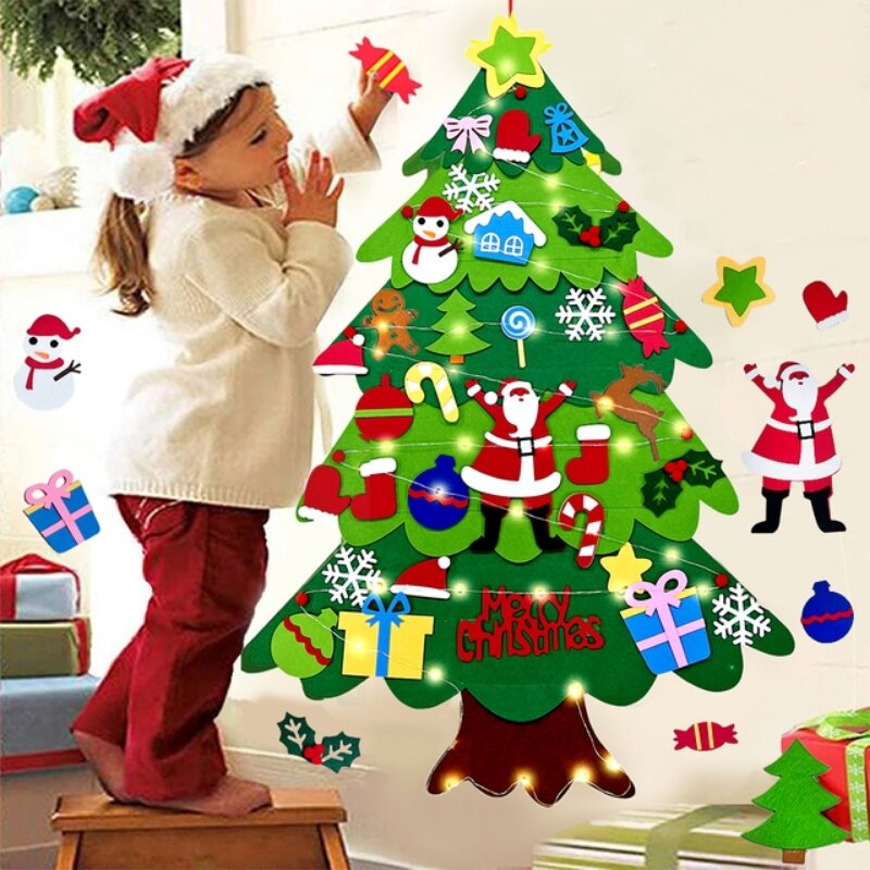 Home Xmas Decor Ideas - Çocuklar İçin Kendin Yap Keçe Noel
