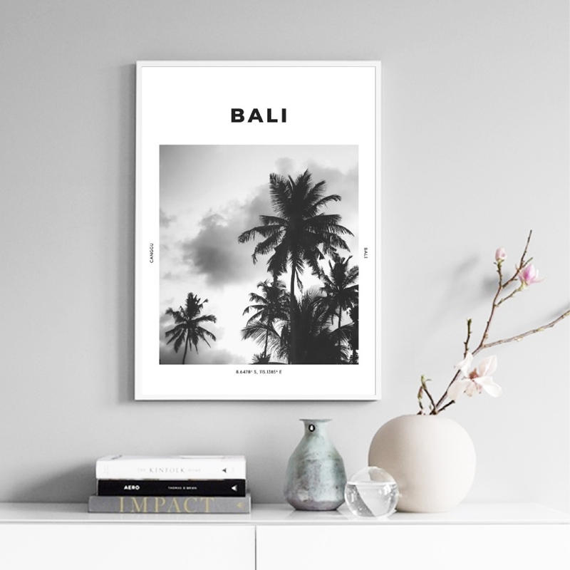 Bali seyahat baskı siyah beyaz - Home Decor Ubud incelemesi ve fiyatı