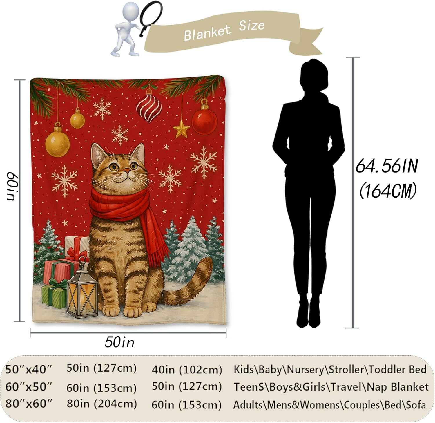 Şenlikli Kedi Noel Battaniyesi - Home Xmas Decor Ideas incelemesi ve fiyatı