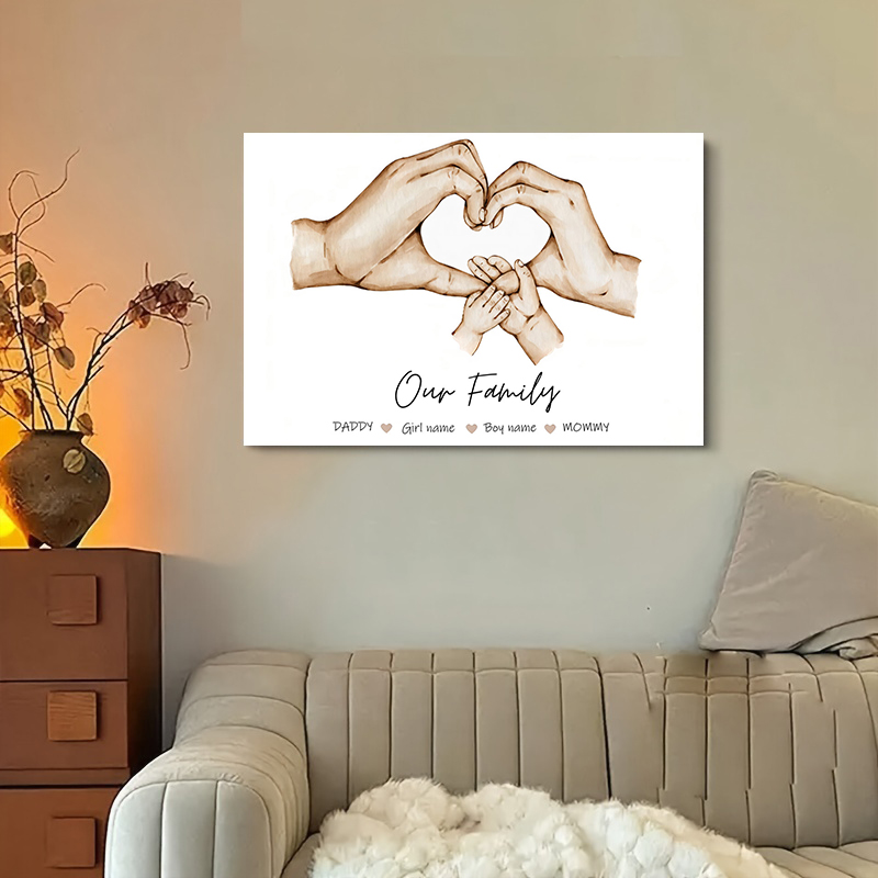 Kişiselleştirilmiş Özel Aile E - Home Decor Canvas incelemesi ve fiyatı