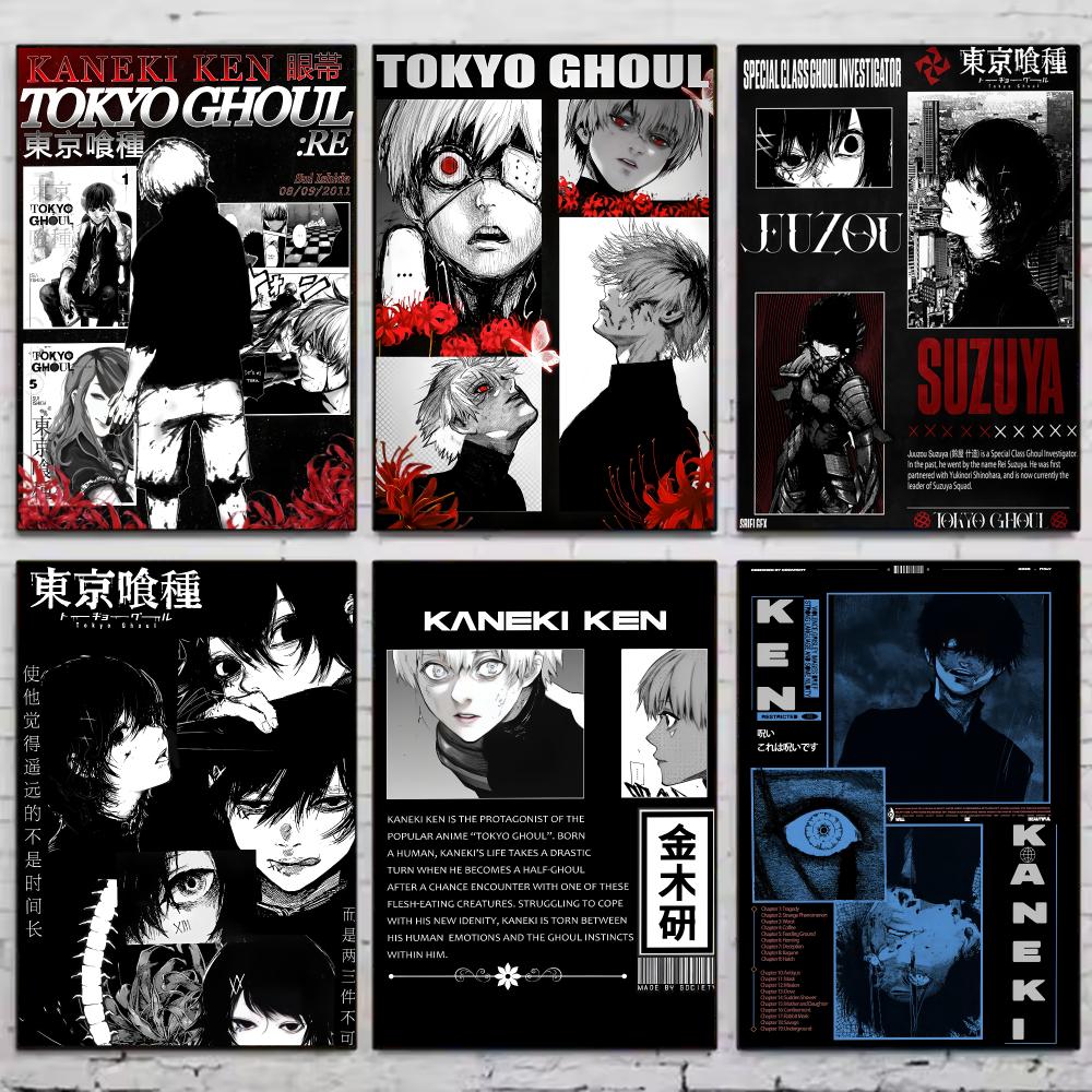 Anime T-tokyo Ghoul Poster Vin - Home Decor Tokyo incelemesi ve fiyatı