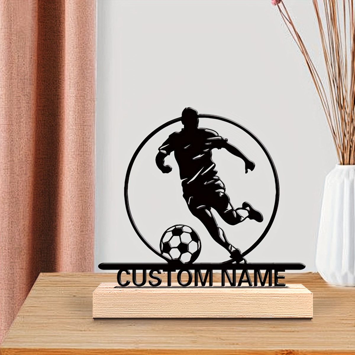 İsme Özel Metal Futbolcu Heyke - Home Decor For Birthday incelemesi ve fiyatı