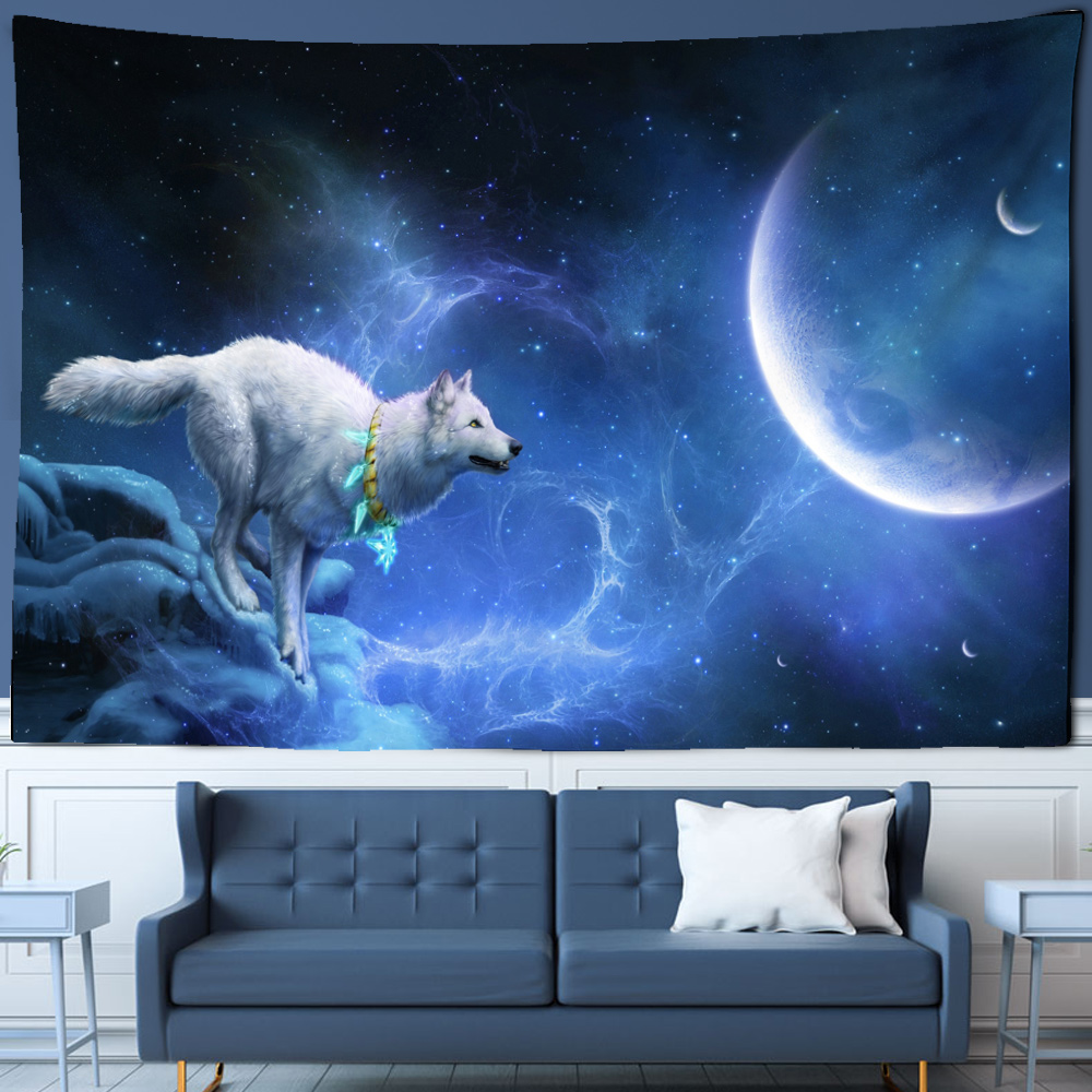 Fantezi kurt goblen duvar asıl - Home Decor Yoga incelemesi ve fiyatı