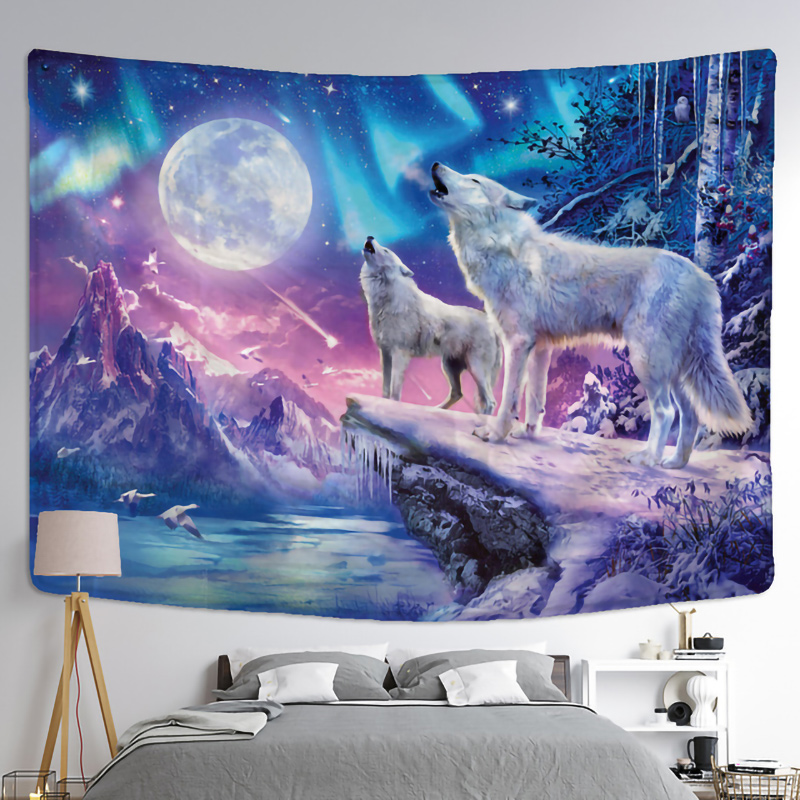 Fantezi kurt goblen duvar asıl - Home Decor Yoga incelemesi ve fiyatı