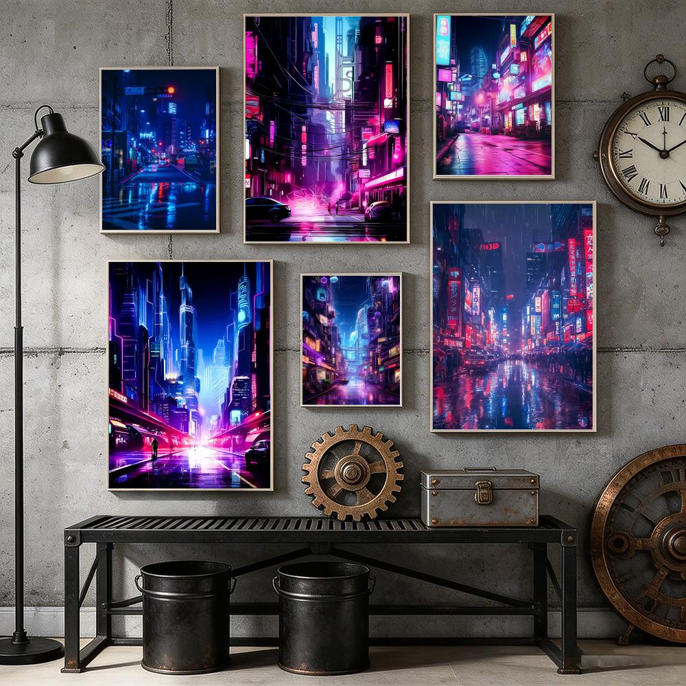 Tokyo Neon Fütüristik Şehir So - Home Decor Tokyo incelemesi ve fiyatı