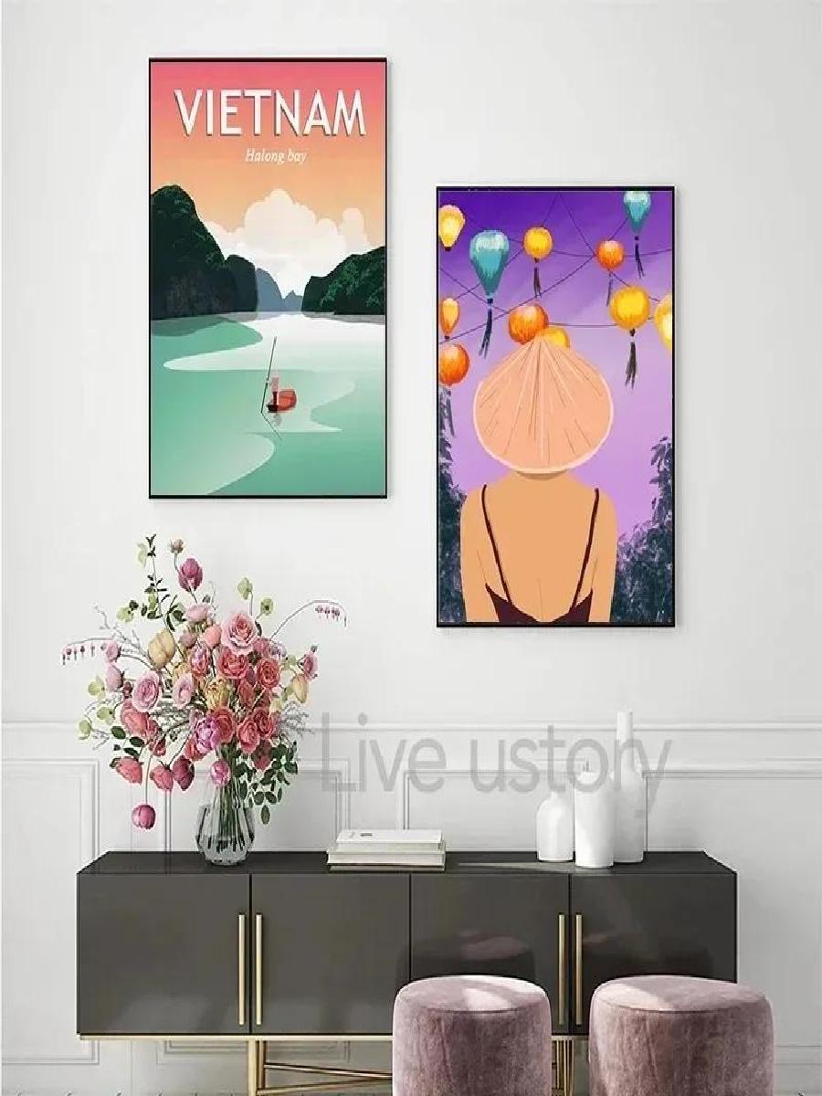 Vintage Halong Bay Vietnam Tuv - Home Decor Vietnam incelemesi ve fiyatı
