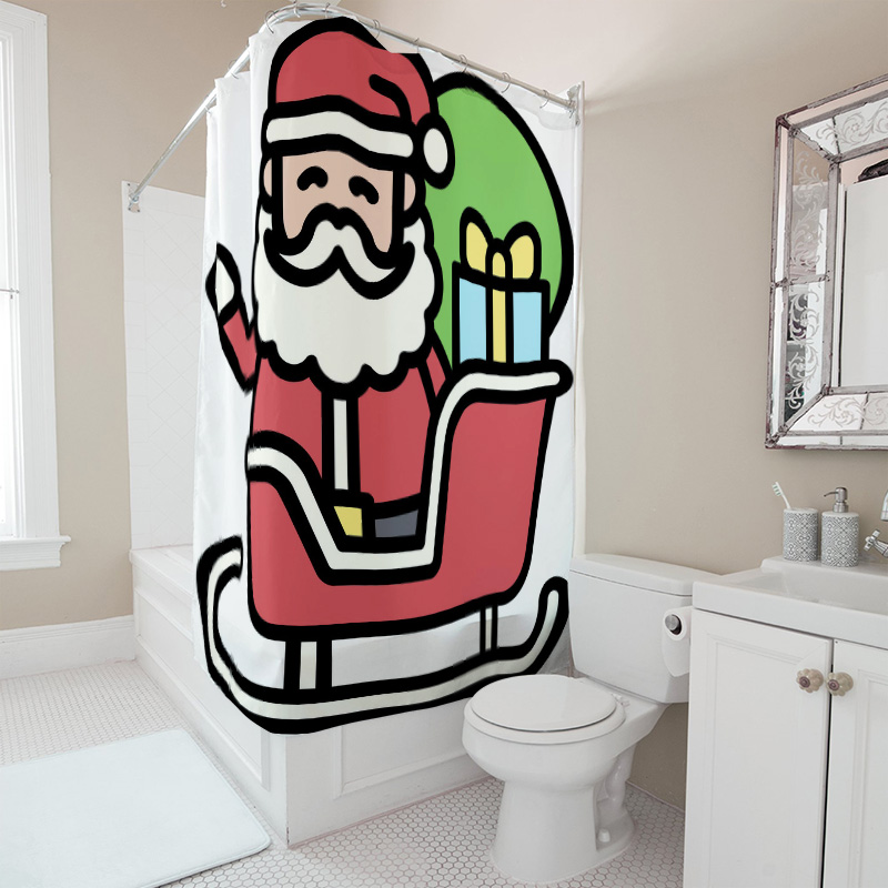 TU Noel Baba Duş Perdesi Şenli - Home Xmas Decor Ideas incelemesi ve fiyatı