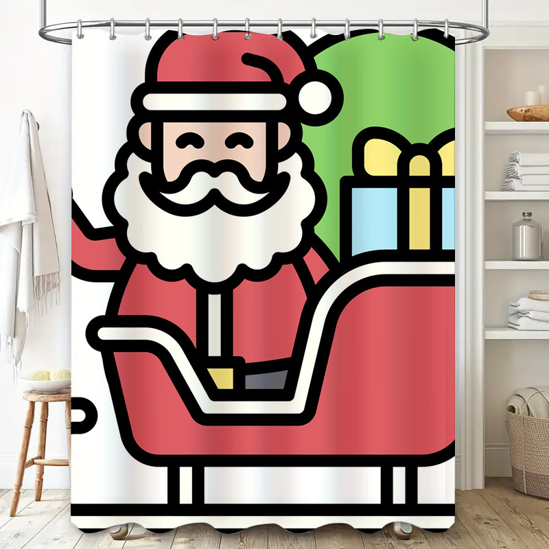 TU Noel Baba Duş Perdesi Şenli - Home Xmas Decor Ideas incelemesi ve fiyatı