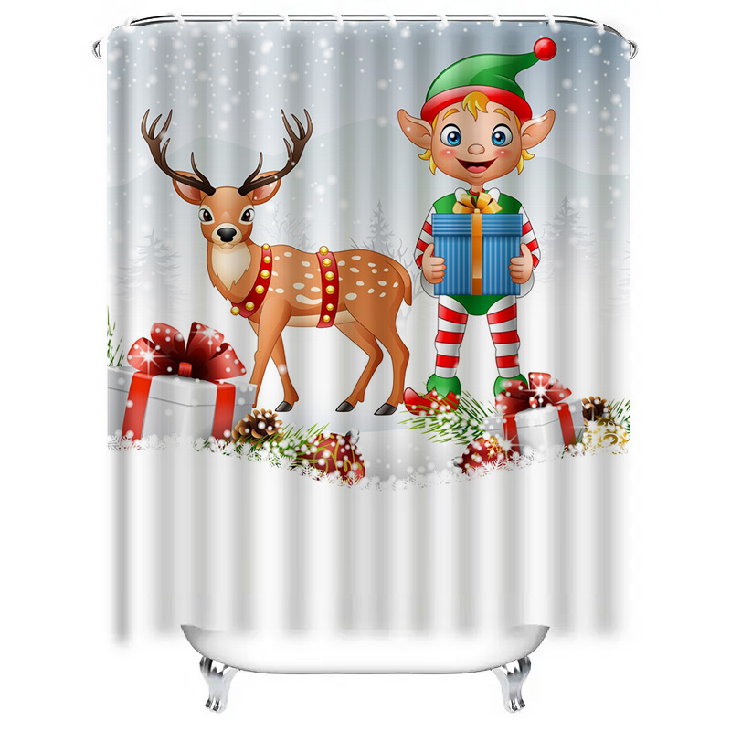 TU Noel Geyiği Duş Perdesi Şen - Home Xmas Decor Ideas incelemesi ve fiyatı