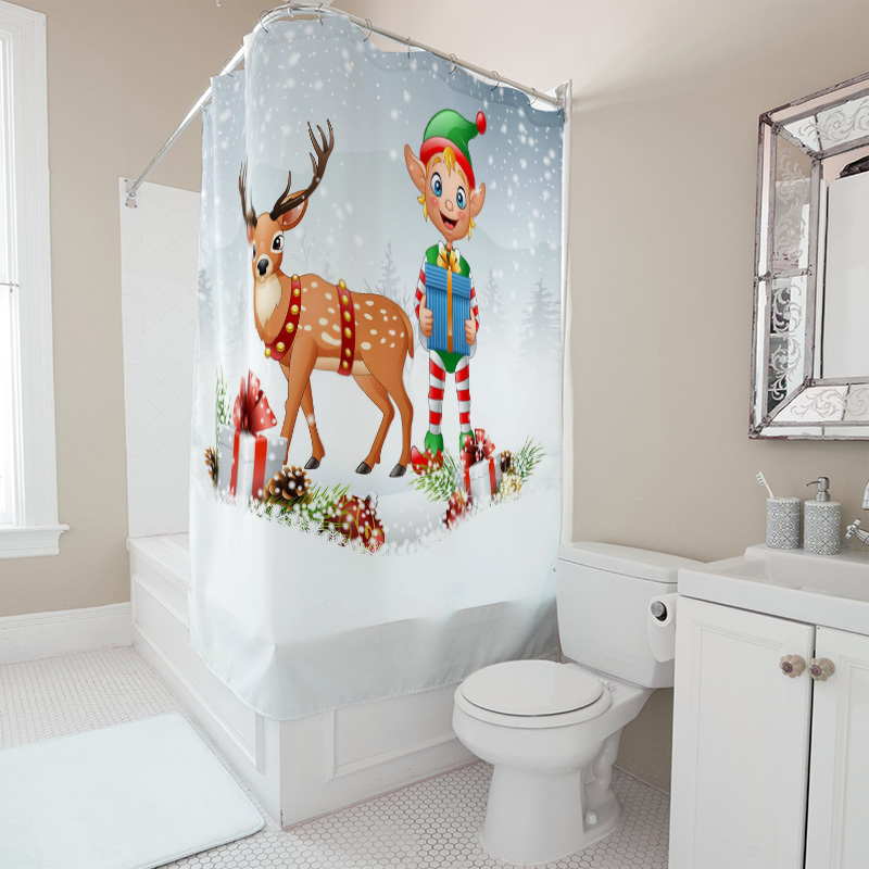 TU Noel Geyiği Duş Perdesi Şen - Home Xmas Decor Ideas incelemesi ve fiyatı