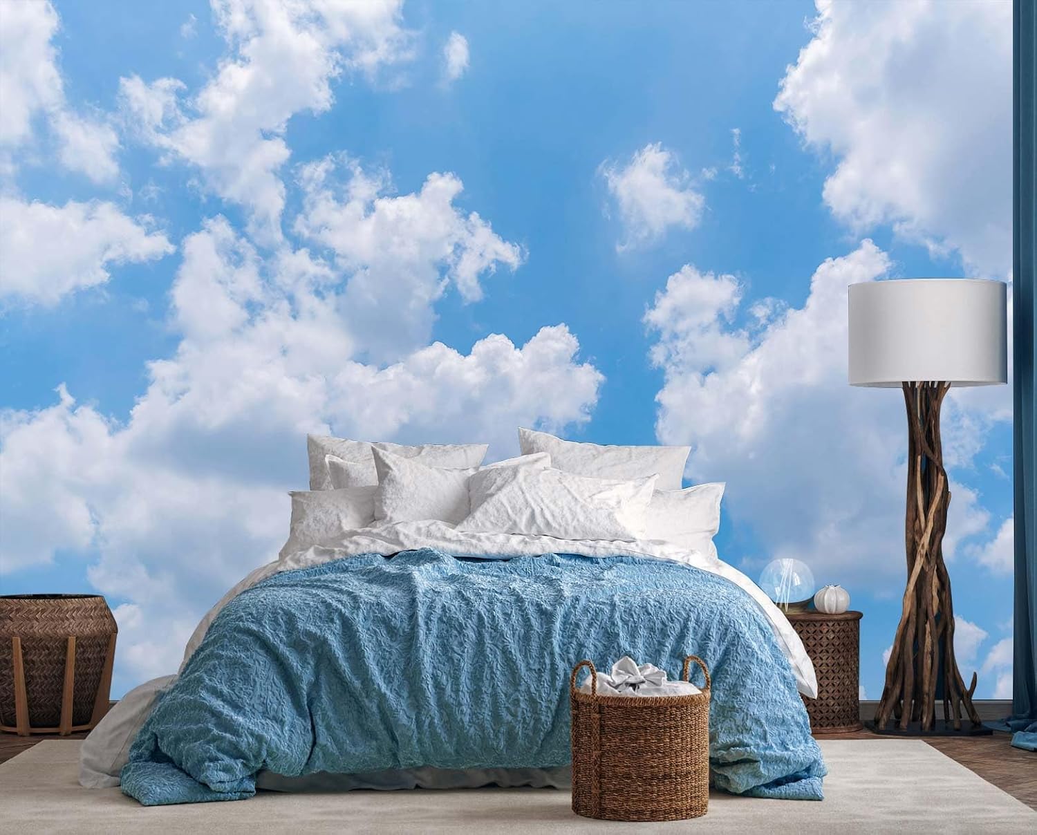 Canlı Mavi Gökyüzü Bulut Goble - Home Decor Under 100 incelemesi ve fiyatı