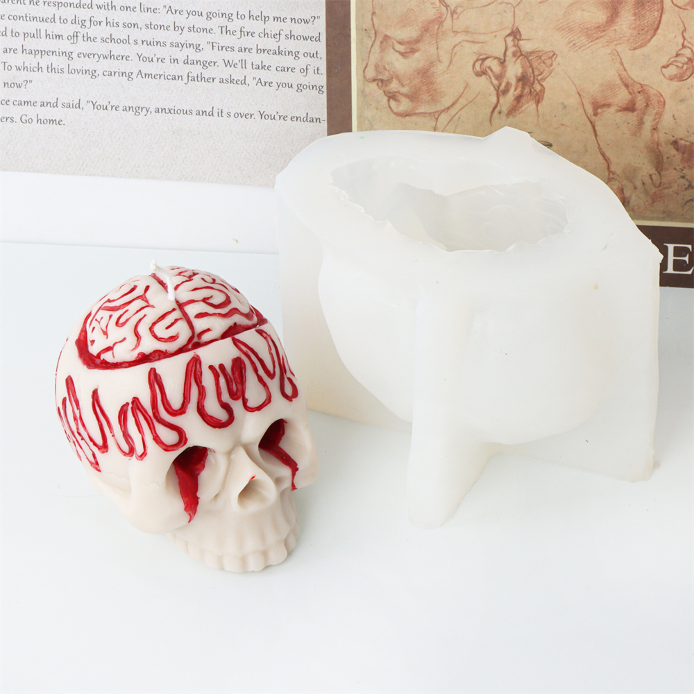 Yığılmış 3D Kafatası Silikon M - Home Decor Gothic incelemesi ve fiyatı