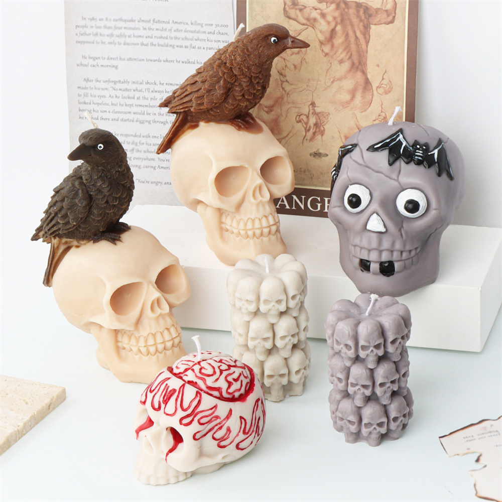 Yığılmış 3D Kafatası Silikon M - Home Decor Gothic incelemesi ve fiyatı
