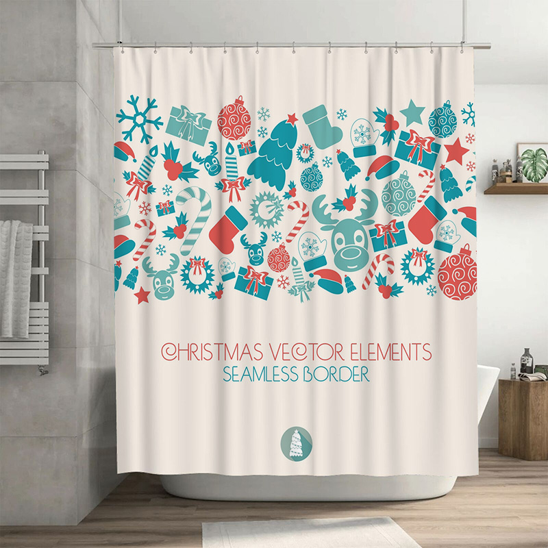 TU Noel Duş Perdesi Şenlikli T - Home Xmas Decor Ideas incelemesi ve fiyatı